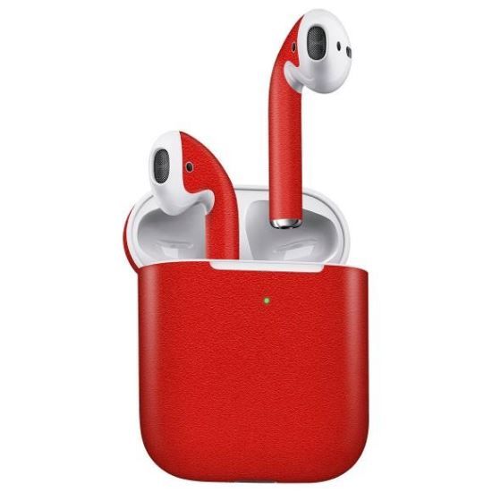 Folie Skin Apple AirPods 2 Gen Wireless Charging (2019) - ApcGsm Wraps Cardinal Red