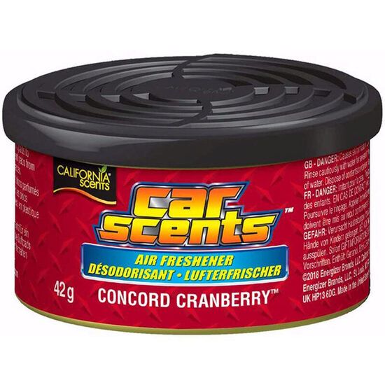 Odorizant Auto California Scents Automotive Air Freshener - Scented Gel for Vehicle Interior - Concord Cranberry
