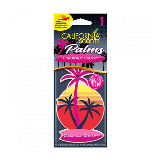Odorizant Auto California Scents Car Air Freshener Palms Aroma Puternica Pentru Interior Coronado Cherry