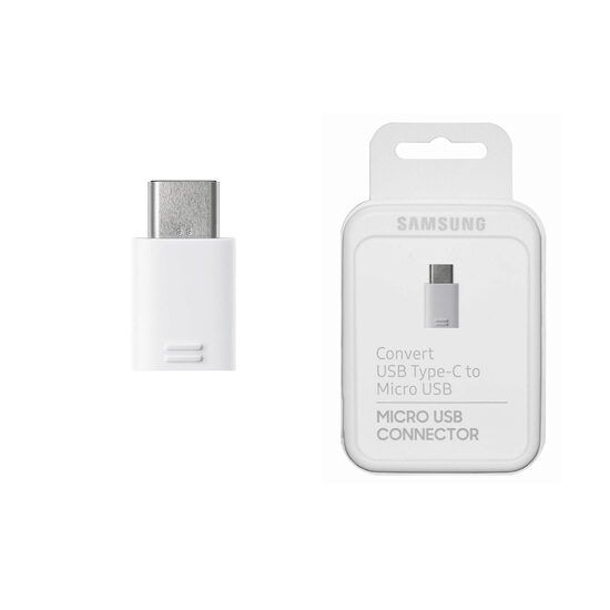 Adaptor Convertor Samsung Type-C Micro-USB, EE-GN930BWEGWW, Blister, Alb