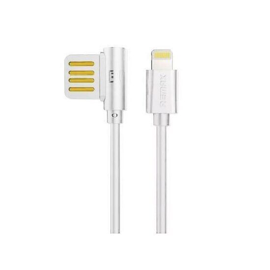 Cablu USB Lightning Remax RC-075i Rayen Pentru Iphone 5,5S,5C,SE,6,7,7 Plus,8,8 Plus,X,Alb