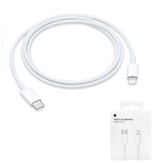 Cablu Apple A2561 tip C Thunderbolt 3 la Lightning, MM0A3ZM/A, Blister, Alb