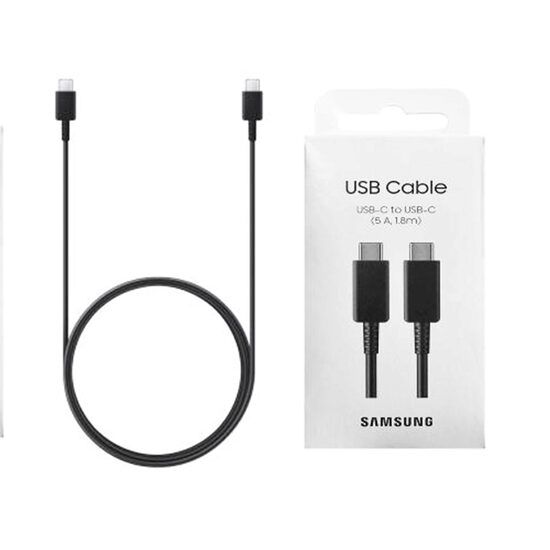 Cablu Fast Charging Samsung tip C 100W, 1.8m, EP-DX510JBEGEU, Blister, Negru