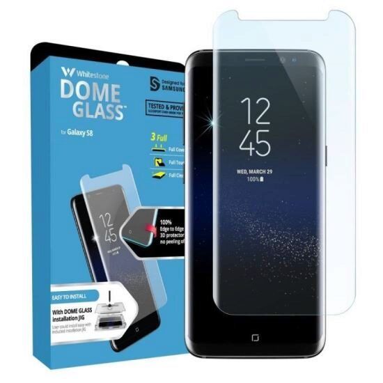 Folie Compatibila cu Samsung Galaxy S8 G950-WhiteStone Dome Glass