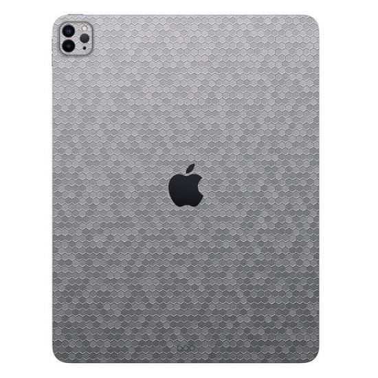 Folie Skin Compatibila cu Apple iPad Pro 11 (2020) - ApcGsm Wraps HoneyComb Silver