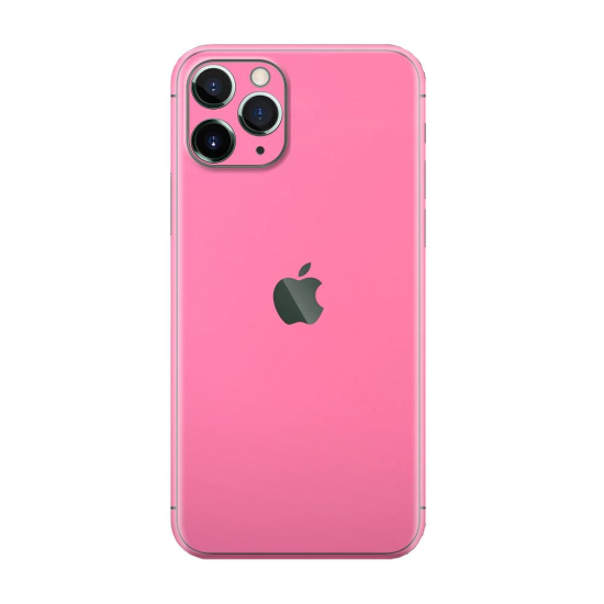 Set Doua Folii Skin Acoperire 360 Compatibile cu Apple iPhone 11 Pro - Wrap Skin Hot Glossy Pink
