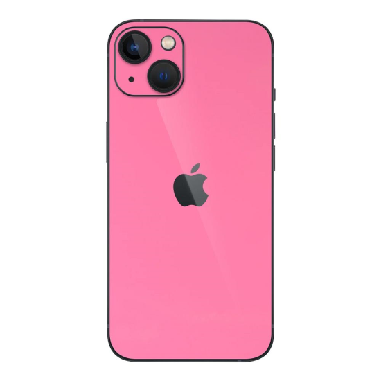 Set Doua Folii Skin Acoperire 360 Compatibile cu Apple iPhone 13 - Wrap Skin Hot Glossy Pink