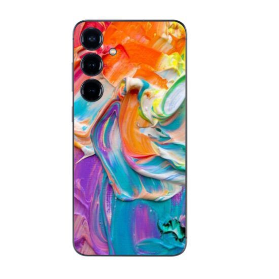 Folie Skin Compatibila cu Samsung Galaxy S24 Plus Wraps Skin Printing Abstract Rainbow