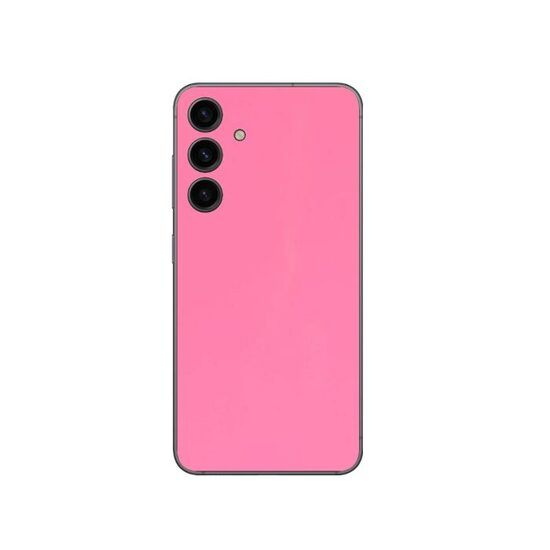 Set Doua Folii Skin Acoperire 360 Compatibile cu Samsung Galaxy S24 Plus Wrap Skin Hot Glossy Pink