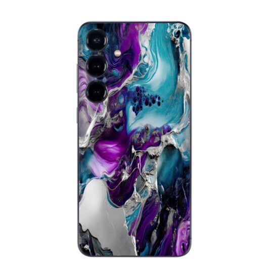 Folie Skin Compatibila cu Samsung Galaxy S24 Plus Wrap Skin Printing Sticker Marble Purple 1