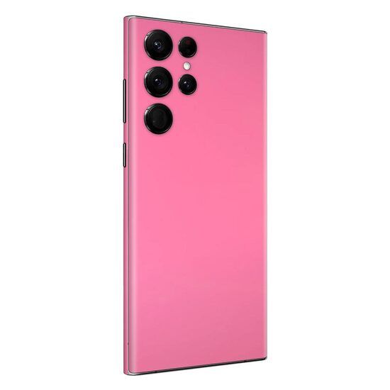 Set Doua Folii Skin Acoperire 360 Compatibile cu Samsung Galaxy S24 Ultra Wrap Skin Hot Glossy Pink