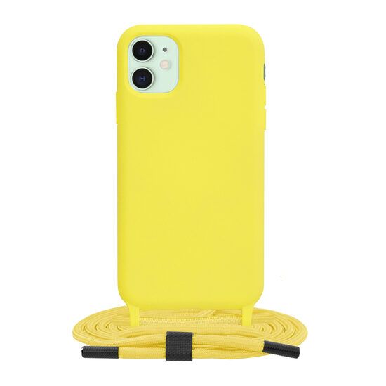 Husa Compatibila cu iPhone 11 - Techsuit Crossbody Lanyard - Yellow