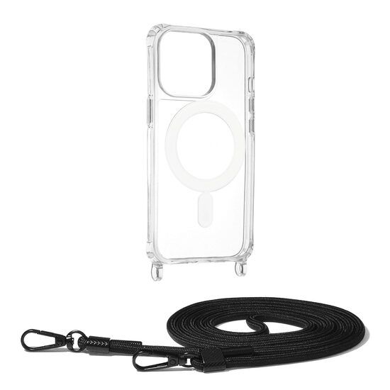 Husa Compatibila cu iPhone 13 Pro - Techsuit Acrylic MagSafe Crossbody - Black