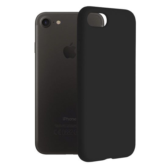 Husa Compatibila cu iPhone 7 / 8 / SE 2, SE 2020 / SE 3, SE 2022 - Techsuit Soft Edge Silicone - Black
