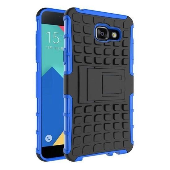 Husa Iberry Armor KickStand Negra cu Albastru Pentru Samsung Galaxy A7 A720 (2017)