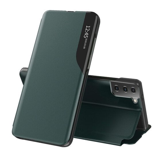 Husa Flip pentru Samsung Galaxy S21 5G Techsuit eFold Series Verde