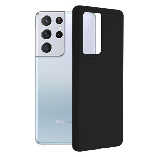Husa Compatibila cu Samsung Galaxy S21 Ultra 5G Techsuit Soft Edge Silicone Negru