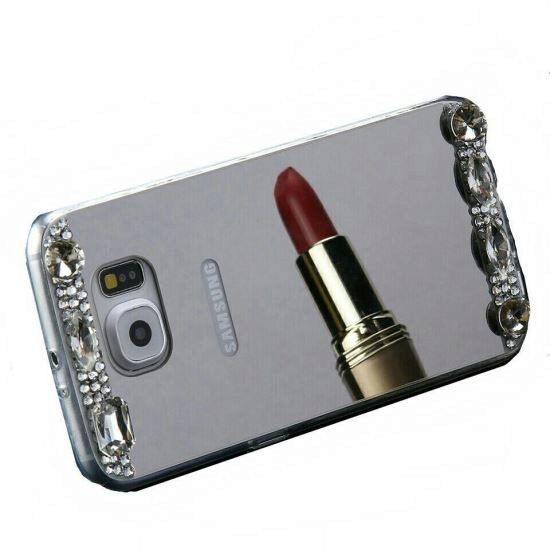 Husa i-berry Mirror Diamod Argintie Pentru Samsung Galaxy S6 G920
