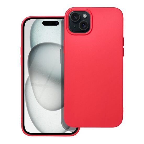 Husa Compatibila cu Apple iPhone 15 Plus iberry Candy Soft Rosu