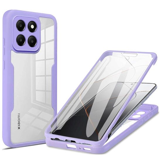 Husa pentru Xiaomi 14 cu Folie de Protectie Marmalis ColorVerse 360 Purple