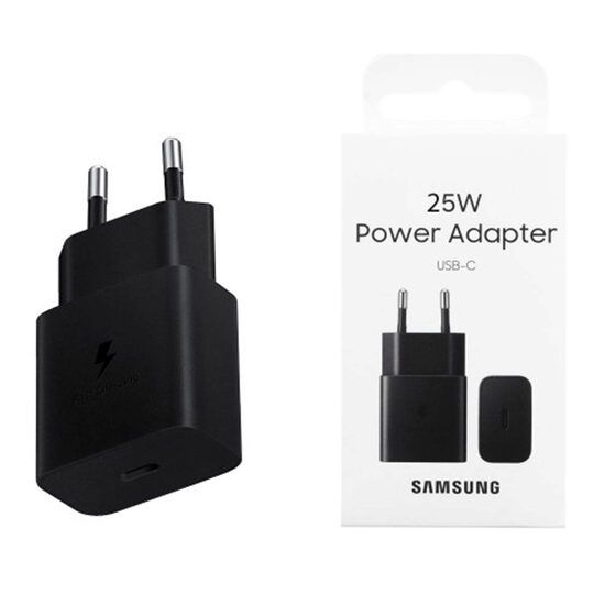 Incarcator Samsung Super Fast Charging tip C 25W, EP-T2510NBEGEU, Blister, Negru