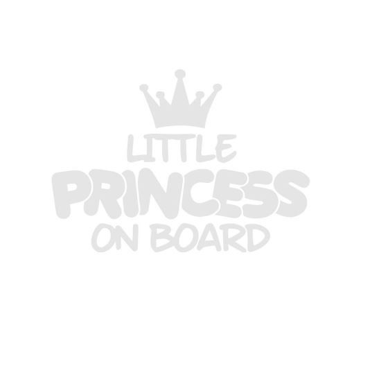 Sticker Decorativ Auto Little Princess On Board 20 x 14.2 cm Model 20 Alb