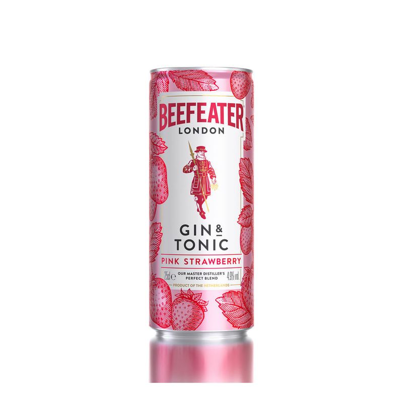 Bautura alcoolica Beefeater Pink &amp; Tonic 4.9%, 0.25L