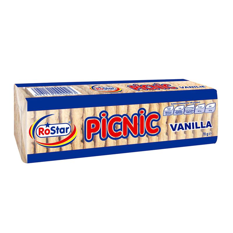 Biscuiti cu vanilie Picnic RoStar, 75 g