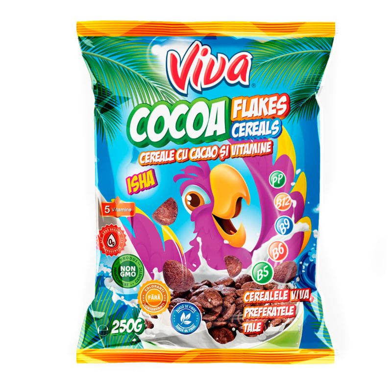 Cereale Viva Cacao Flakes, 250 g