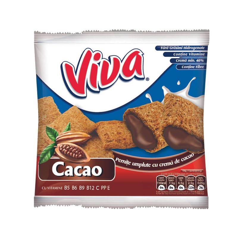 Pernite cu cacao Viva, 100 g