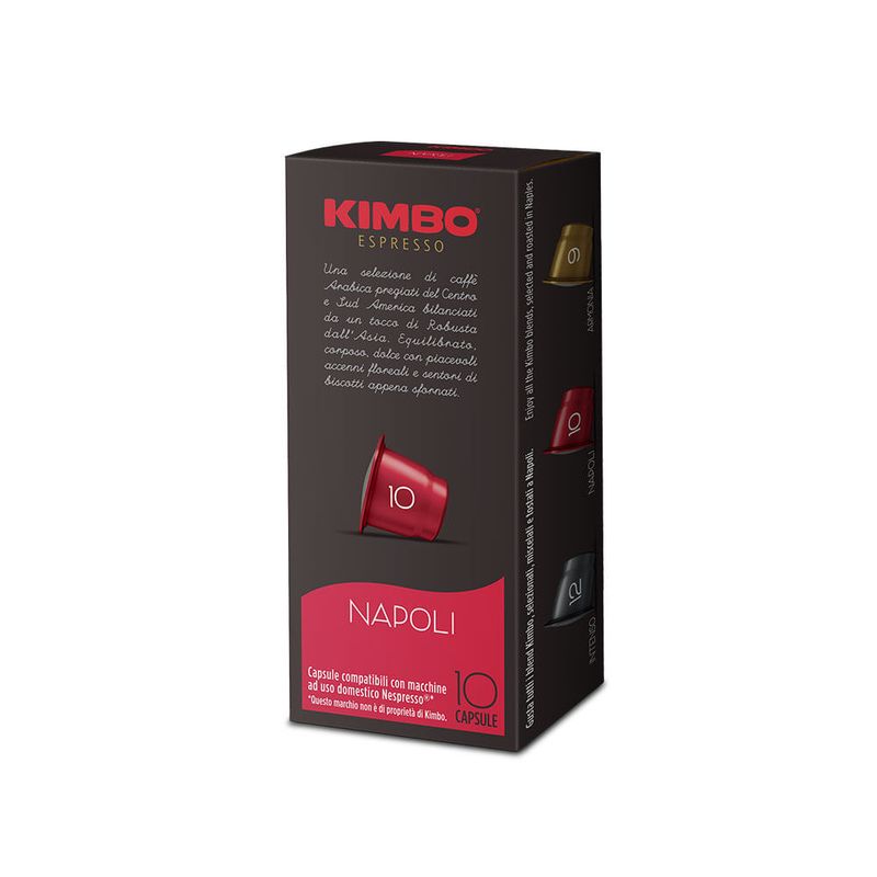 Cafea capsule Kimbo Napoli Nespresso, 10 capsule