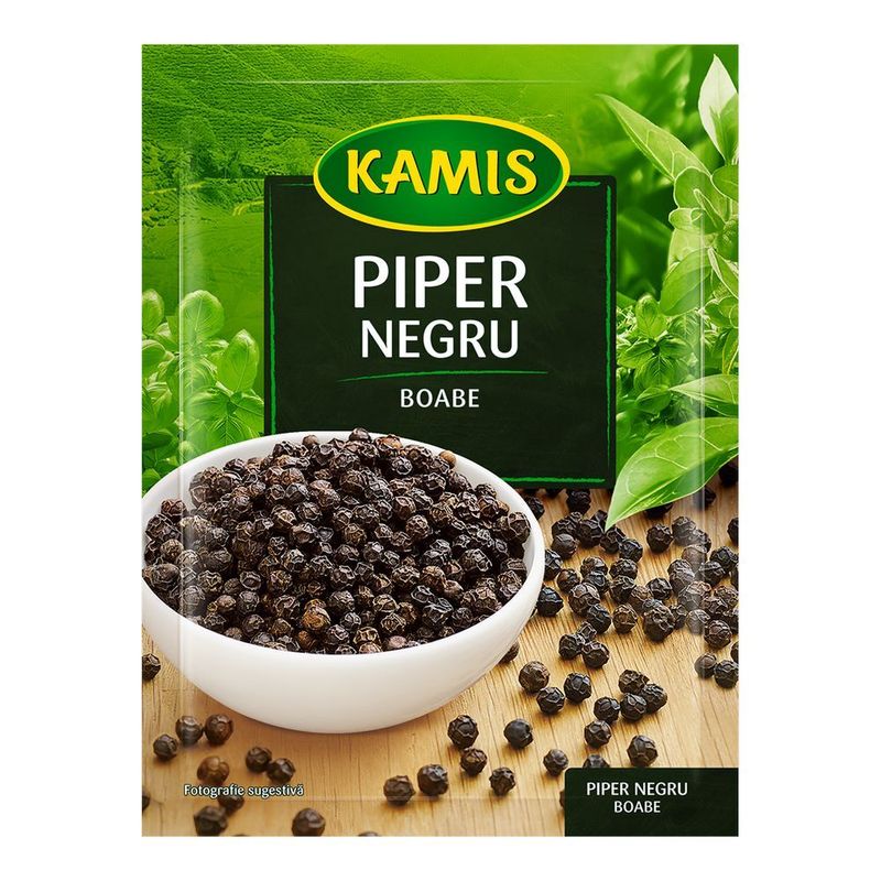 Piper negru boabe Kamis 20g