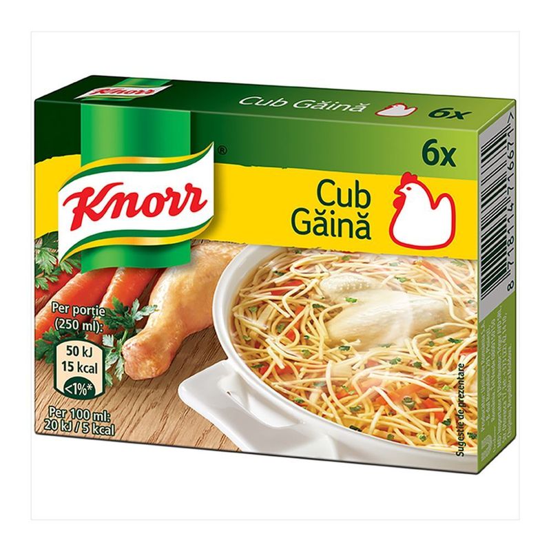Cub Knorr 3l, cu gust de pui 54 g
