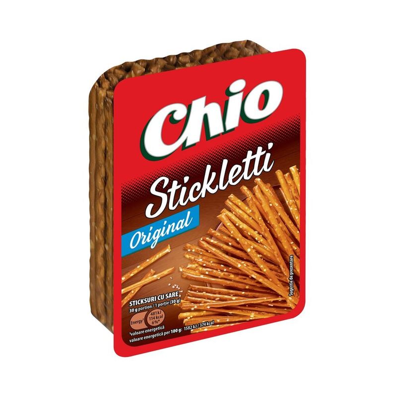 Snacks Chio Stickletti cu sare, 100 g