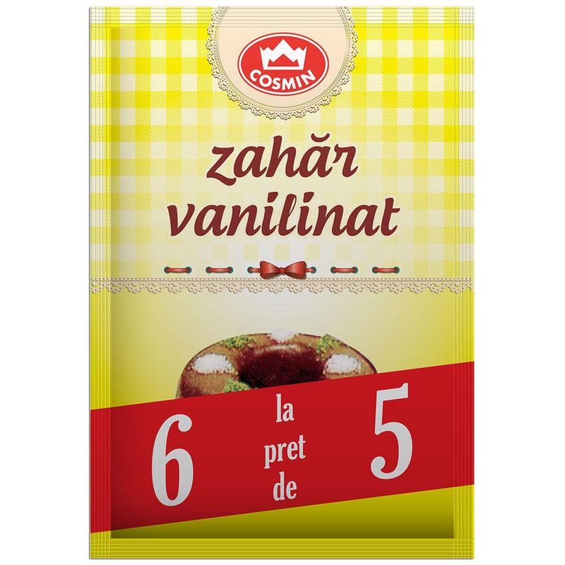 Zahar vanilinat (5+1) Cosmin, 48 g