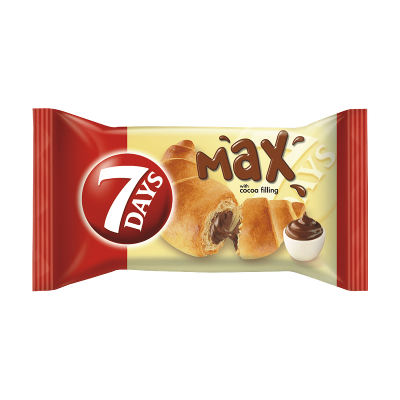 Croissant cu umplutura de cacao 7 Days Max, 85 g