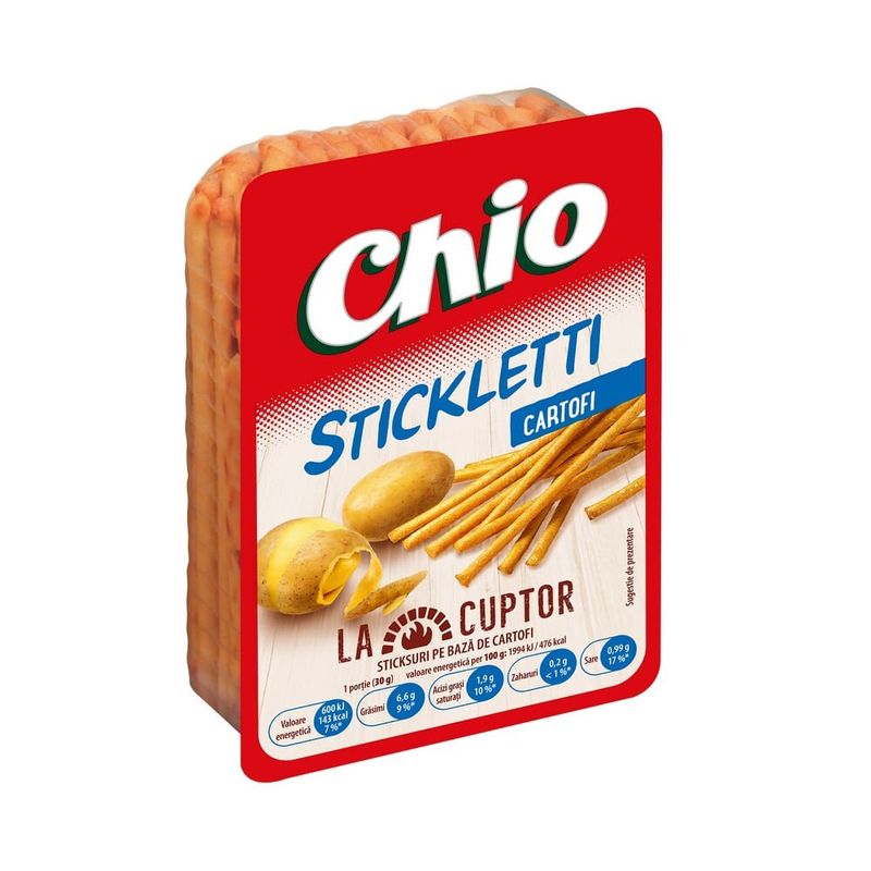 Snacks Chio Stickletti din cartofi, 80 g