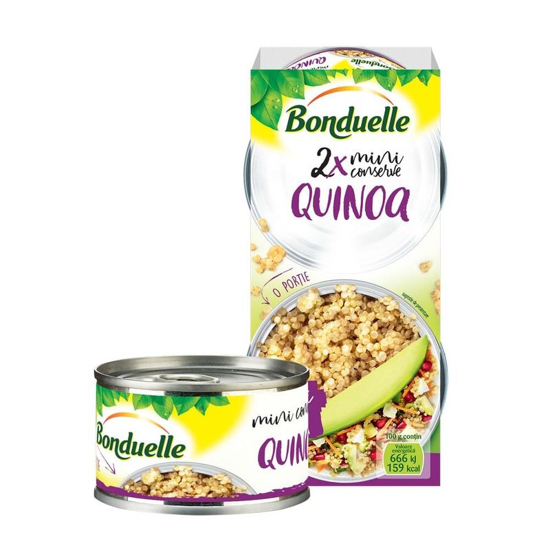 Miniconserve cu quinoa Bonduelle, 2 x 60 g
