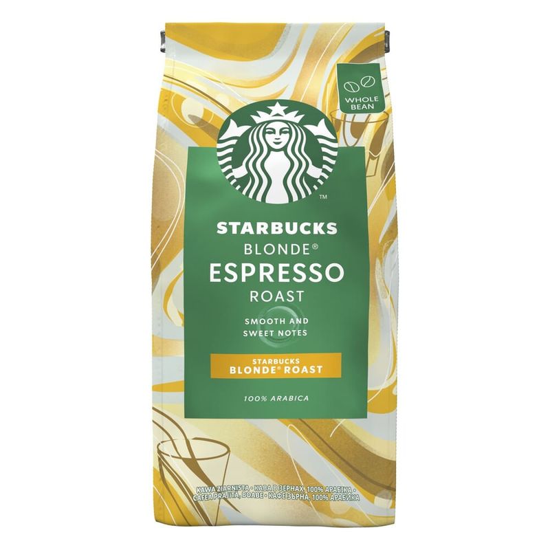 Cafea prajita boabe Starbucks Blonde Espresso Roast, 200g