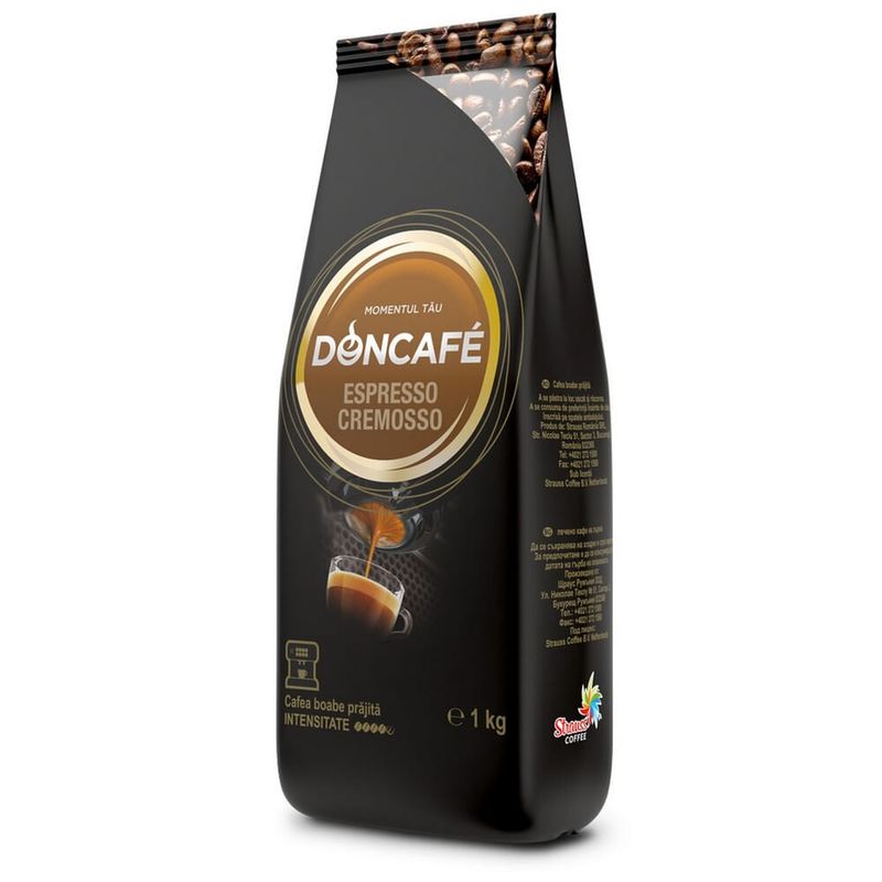 Cafea boabe prajita Espresso Cremosso Doncafe, 1kg