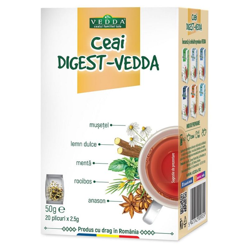 Ceai digestiv Vedda, 20 plicuri