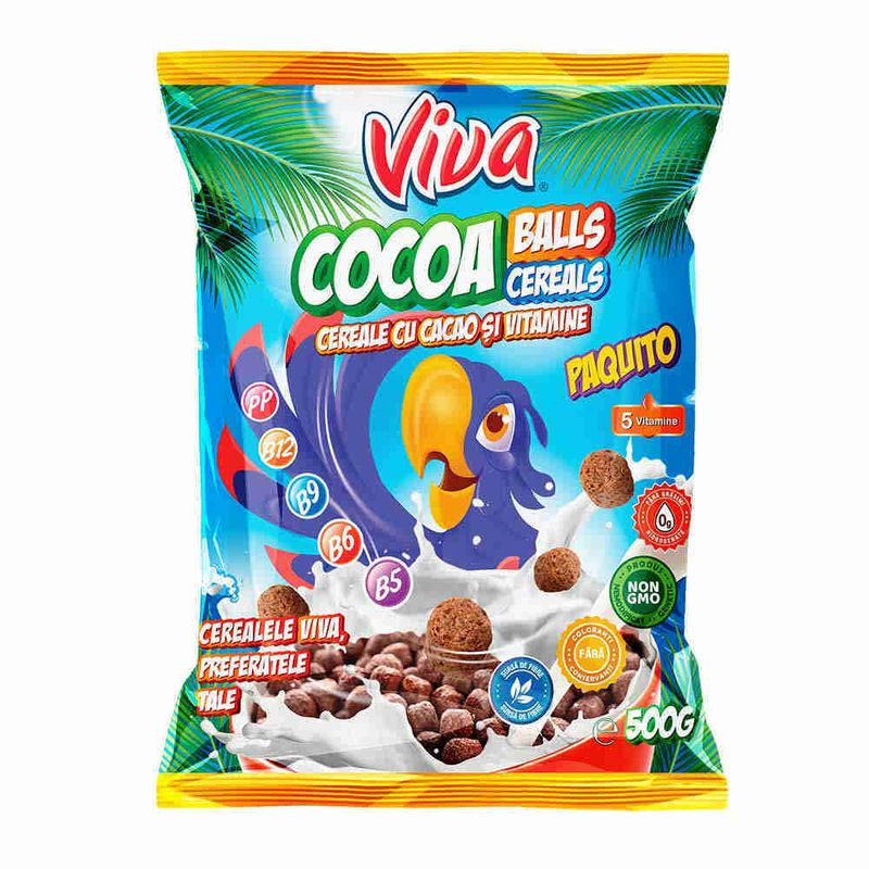 Cereale Viva Cocoa Balls, 500 g