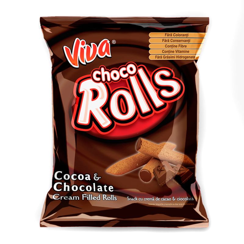 Snacks Viva Choco Rolls, 100 g