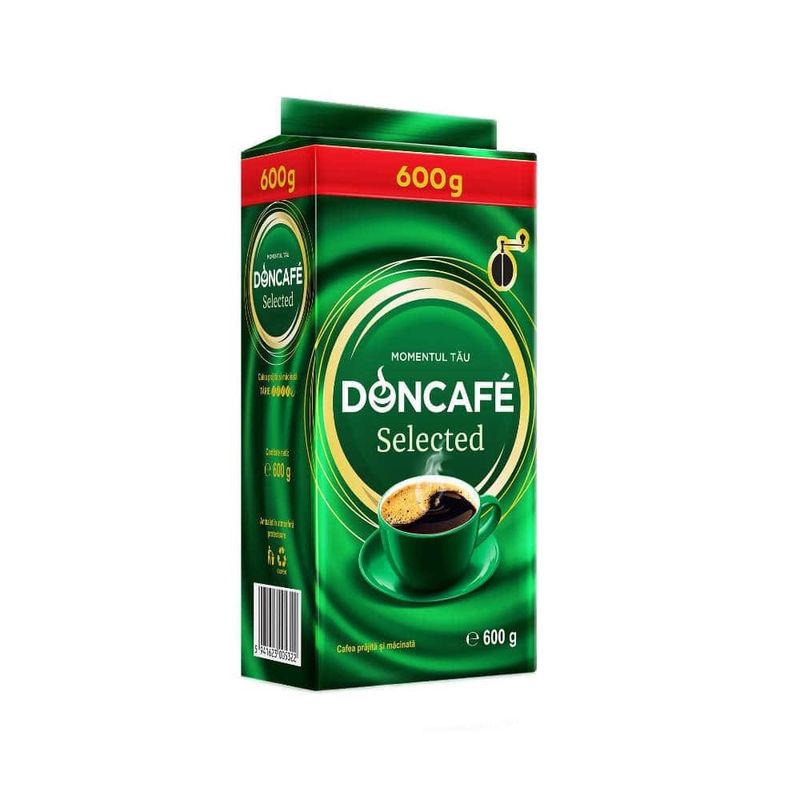 Cafea macinata si prajita Doncafe Selected, 600 g