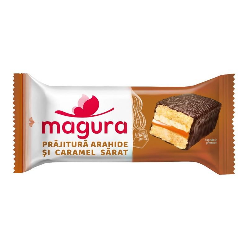 Prajitura Magura, arahide si caramel sarat, 35g