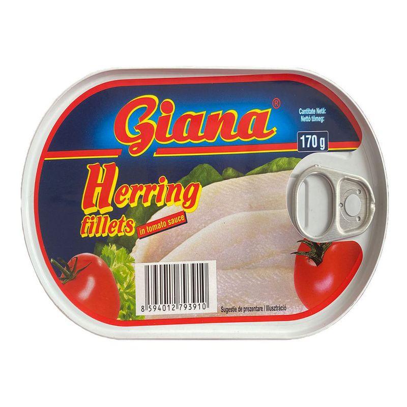 Hering file in sos tomat Giana, 170g