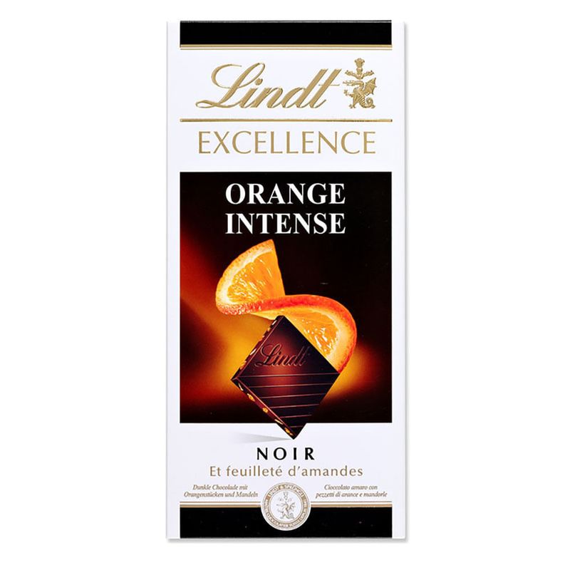 Ciocolata neagra cu portocale Lindt Excellence, 100 g
