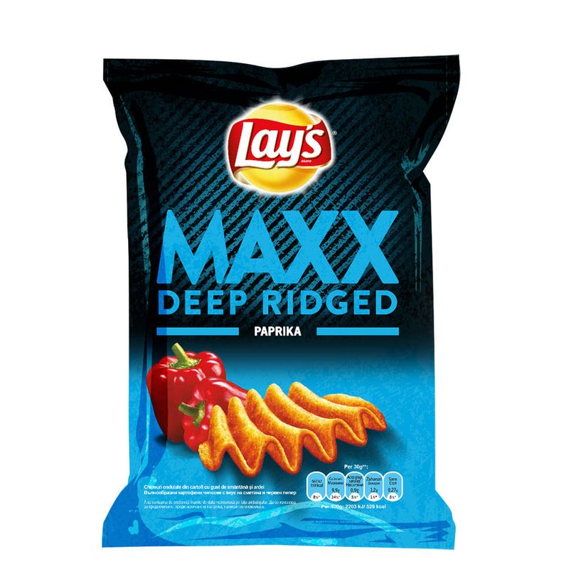 Chipsuri cu paprika Lay's Maxx, 125 g