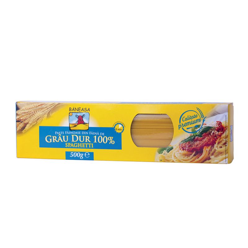 Spaghetti din grau dur Baneasa 500g