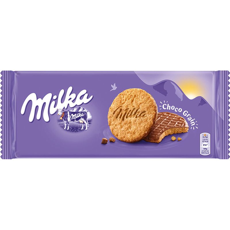 Biscuiti Milka Choco Grains, 126 g